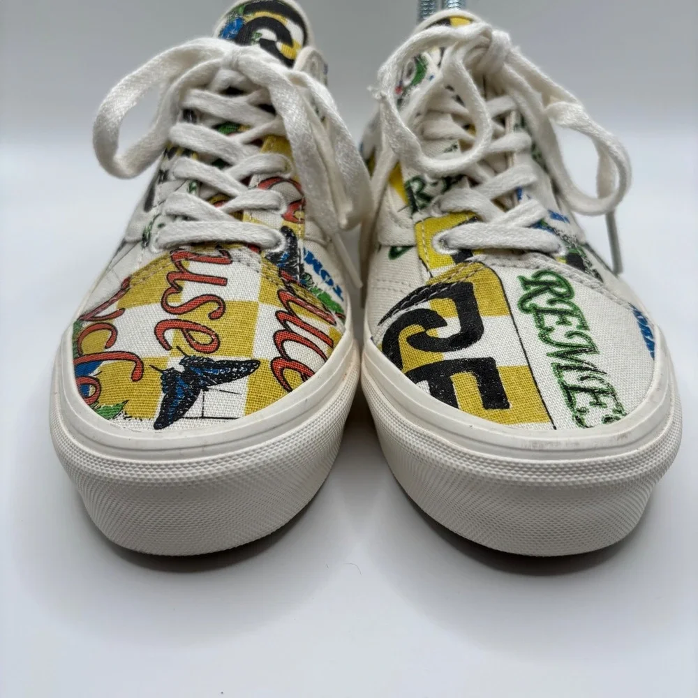 Vans Eco Theory Old Skool Tapered Skate Shoe Graphic Print‎ Women's Size 7.5 US